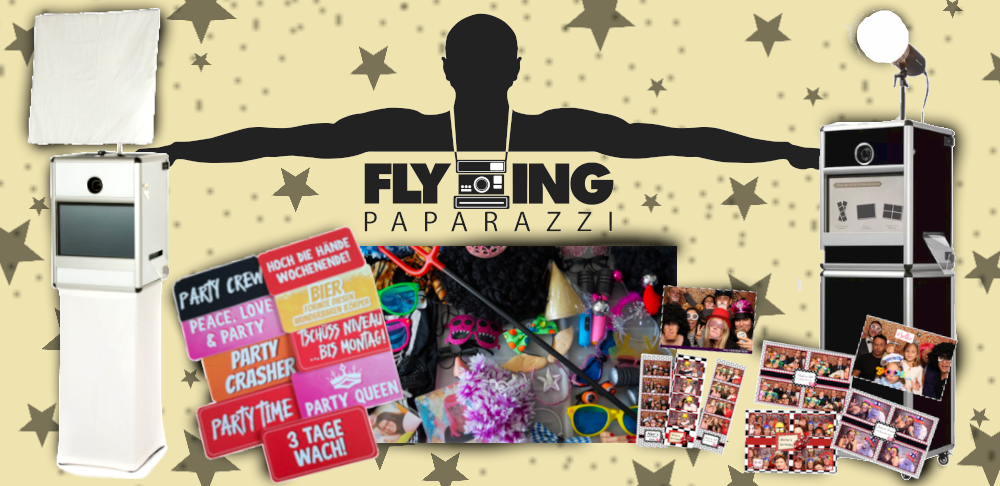 Fotobox-Optionen der Marke Flying Paparazzi